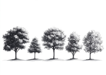 Fototapeta premium tree isolated on white background