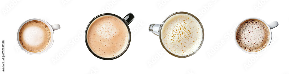 Poster isolated mug with beer on transparent background