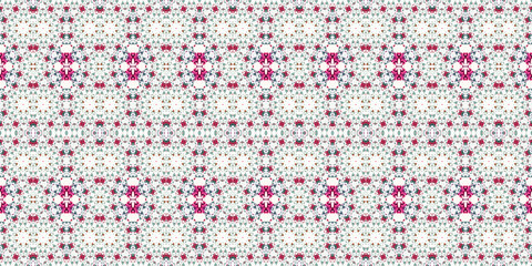 Seamless kaleidoscope pattern. The texture of the woven pattern. Endless pattern