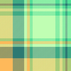 Designer plaid tartan pattern, no people vector seamless texture. French fabric background textile check in light and amber colors.