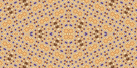 Seamless kaleidoscope pattern. The texture of the woven pattern. Endless pattern