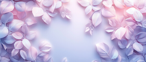 Fototapeta premium Pink and Purple Floral Background.