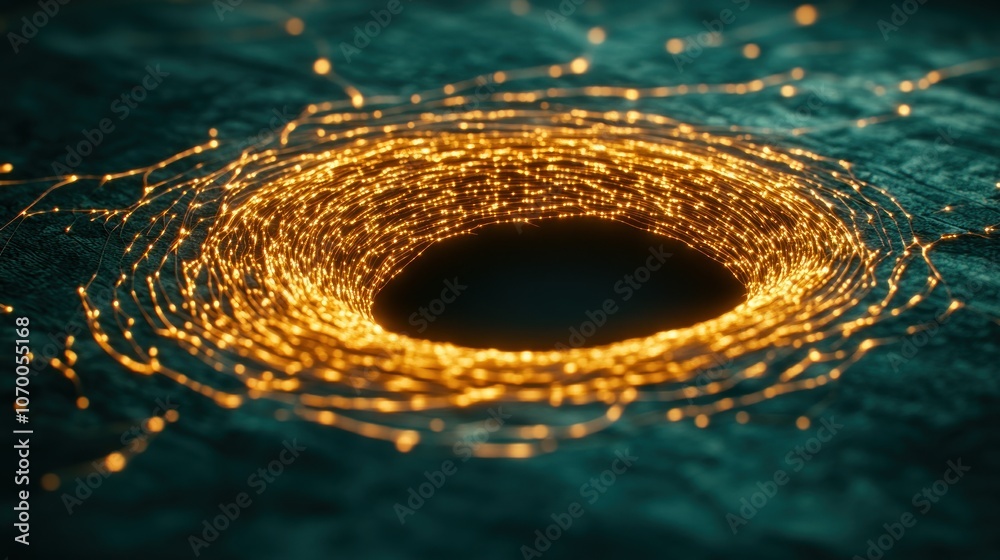Aufkleber explore the mystical glow of a cosmic vortex with stunning visuals