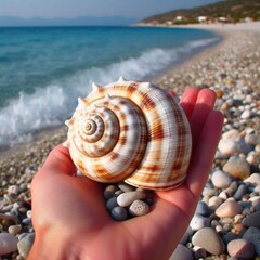 seashell on the beach