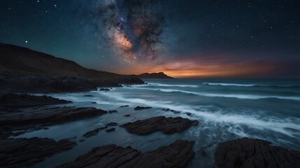 Obraz premium sunset over the sea