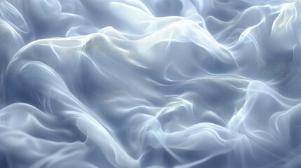Fototapeta premium Abstract illustration of a wavy rippled fabric with semitransparent texture