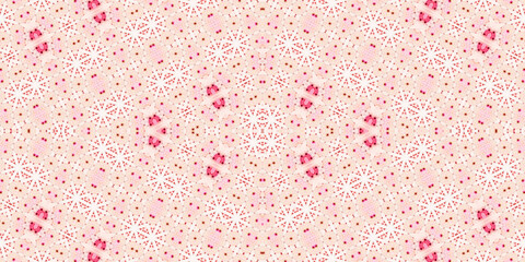 Seamless kaleidoscope pattern. The texture of the woven pattern. Endless pattern