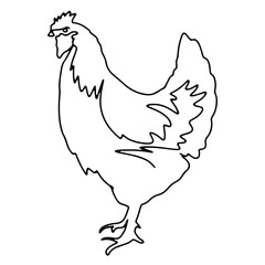 Farm Animal Garden Graphic Design Decoration Vector Line Art