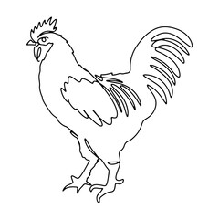 Farm Animal Garden Graphic Design Decoration Vector Line Art