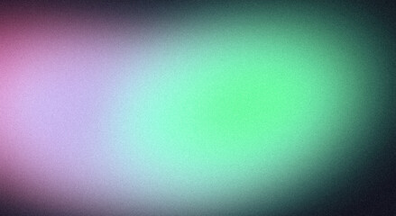 Retro teal purple blue green color grainy gradient backdrop design. Abstract vibrant colored flow shaped noisy gradient texture, retro colors, banner, poster, header design, empty space