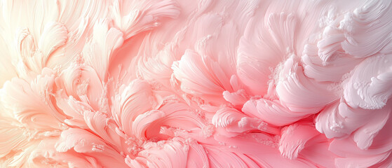 Abstract Pink and White Swirls.