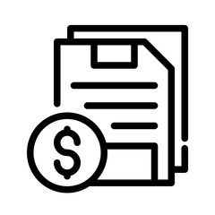 Icon Savings With Style Outline