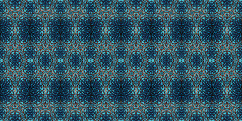 Seamless kaleidoscope pattern. The texture of the woven pattern. Endless pattern