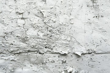 Fototapeta premium Photo of Rough white plaster wall. Background texture for backdrops or mapping