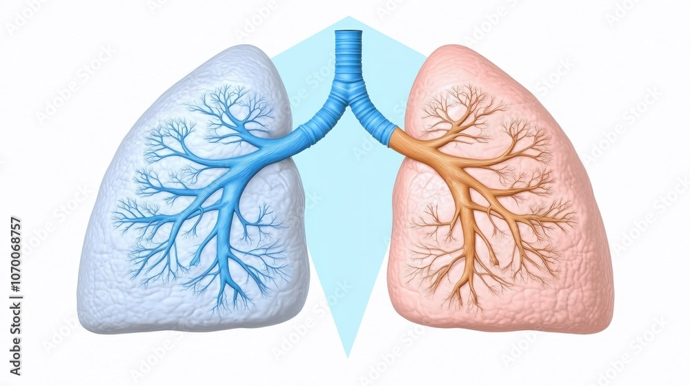 Poster explore the structure and function of human lungs for better health awareness