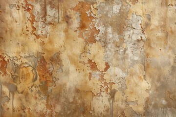 Fototapeta premium Photo of Old cracked orange plaster wall. Background texture for backdrops or mapping