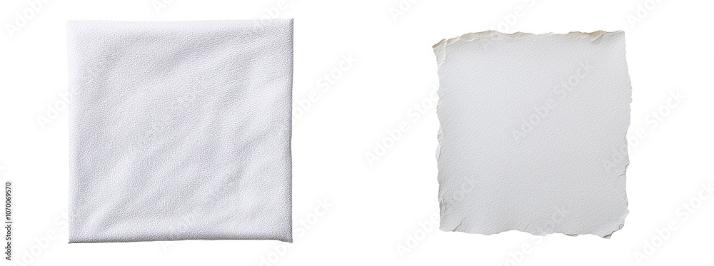 Poster various artistic and craft purposes can be achieved with this white, textured paper. it is isolated 