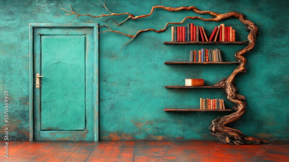 Aufkleber Explore unique bookshelf designs that transform spaces