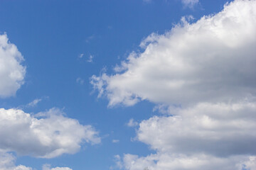 The vast blue sky and clouds sky