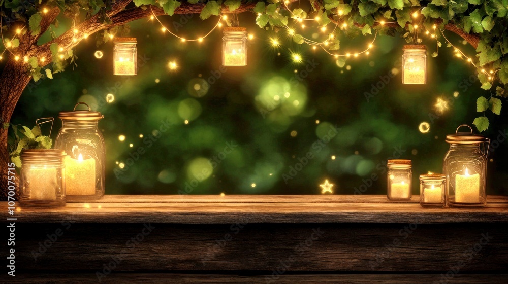 Aufkleber Illuminate your space with charming lanterns and soft glow