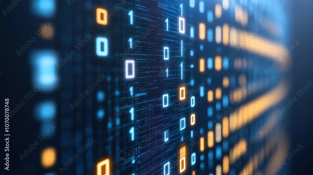 Aufkleber Explore the fascinating world of binary data visualization