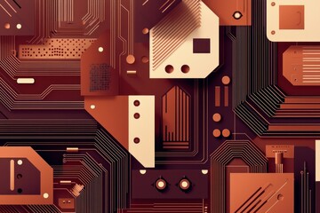 Explore the depths of retro network background illustrations showcasing high-quality scales and designs for modern applications