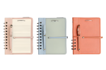 Colorful Notebooks in Different Designs and Styles