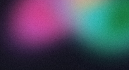 Retro pink purple blue orange color dark grainy gradient backdrop design. Abstract vibrant colored flow shaped noisy gradient texture, retro colors, banner, poster, header design, empty space