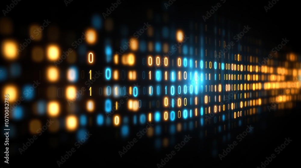 Poster Explore the fascinating world of binary code in digital technology