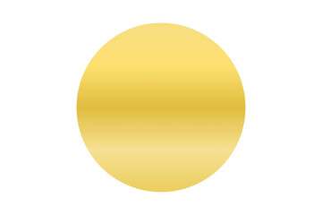 Gold circle background. Golden circle isolated on white PNG. Gold metal round shape. Template for text, tag, sale, promotion, message. Decoration design elements. Cut out object