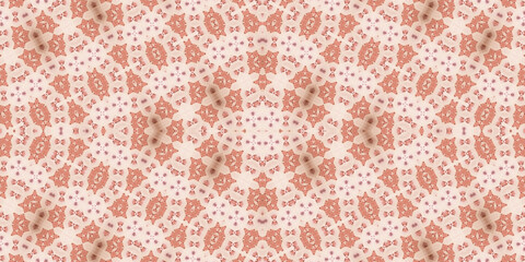 Seamless kaleidoscope pattern. The texture of the woven pattern. Endless pattern