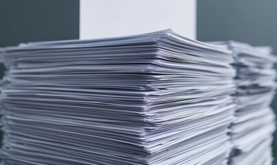 Organize your office efficiently by managing stacks of paperwork for improved productivity and workflow