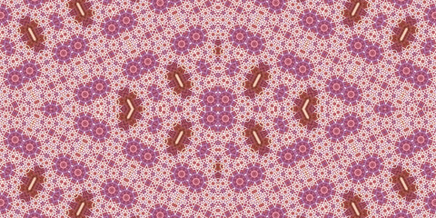Seamless kaleidoscope pattern. The texture of the woven pattern. Endless pattern