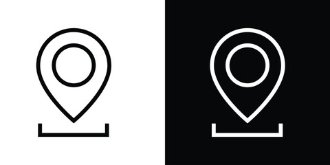 Address, Location And Map Pin Icon Set