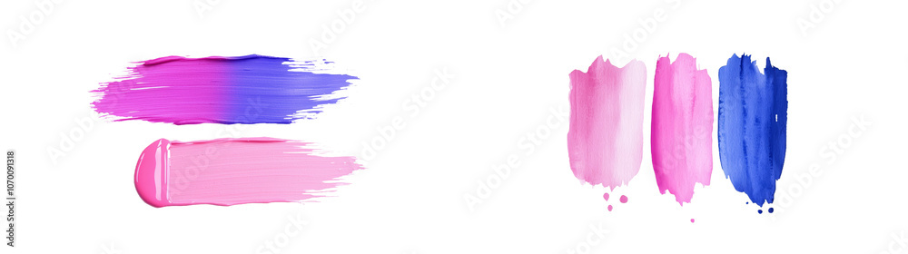 Aufkleber a gradient of purple and pink watercolors with a soft texture. excellent for backgrounds in artistic
