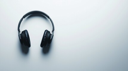 A sleek, minimalist poster template designed for listening, offering generous blank space for your own quotes or messages against a clean white backdrop.