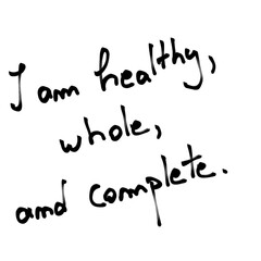 Inspiring Positive Affirmations on White Background