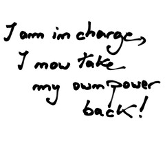 Inspiring Positive Affirmations on White Background