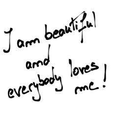 Inspiring Positive Affirmations on White Background