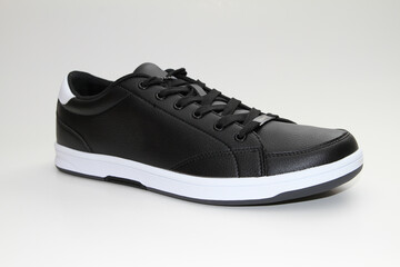 Men's sneakers. White background. Side view Unbranded shoes.
