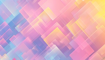 A abstract background of colorful pastel geometric shapes, illustration.