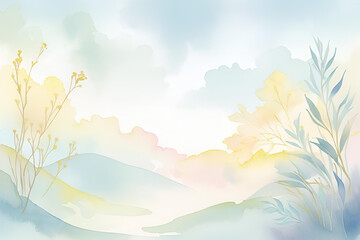 Abstract Watercolor Wash 