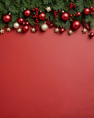 Christmas decoration greeting card 