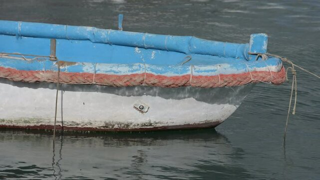 Malta fishing boats in the Marsaxlokk village.
