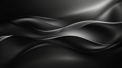 Fototapeta premium Abstract Black and White Wavy Background for Design Projects