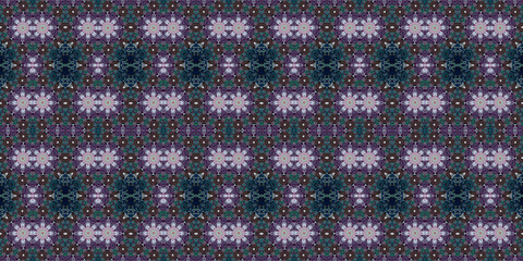 Seamless kaleidoscope pattern. The texture of the woven pattern. Endless pattern