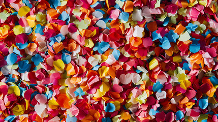 Colorful confetti background. Can be used as a festive background for any occasion.