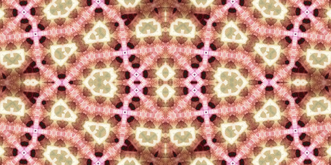 Seamless kaleidoscope pattern. The texture of the woven pattern. Endless pattern
