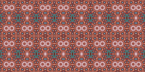 Seamless kaleidoscope pattern. The texture of the woven pattern. Endless pattern