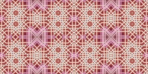 Seamless kaleidoscope pattern. The texture of the woven pattern. Endless pattern